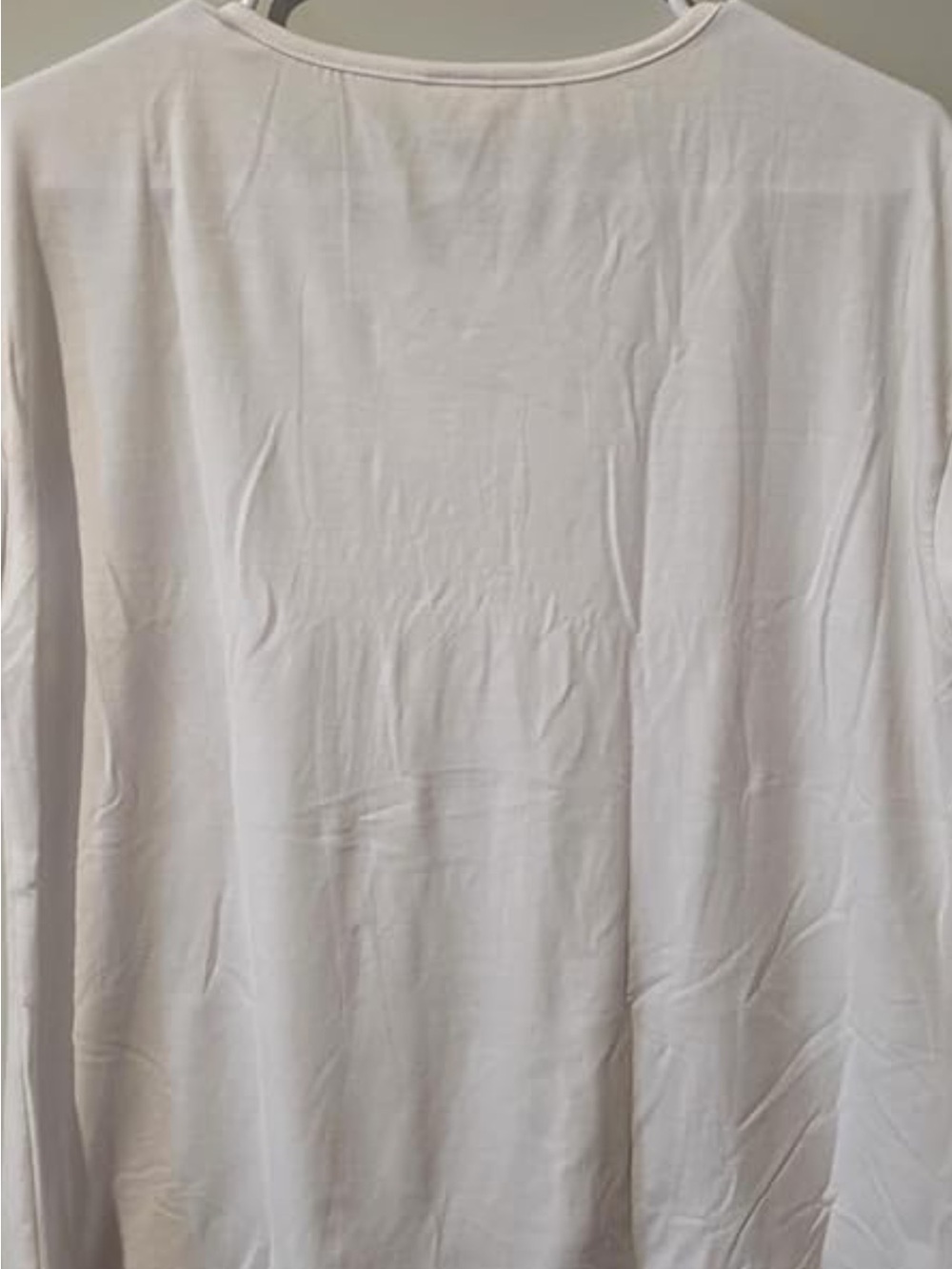 Womens White Crochet Lace Trim Babydoll Short Sleeve Top Blouse Crew Neck M - Picture 7 of 7
